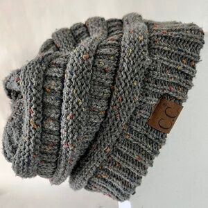 CC Beanie Cable Knit Confetti Beanie Winter Hat